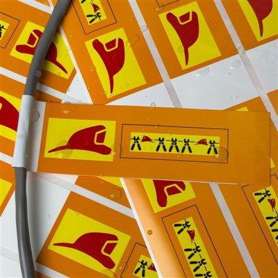 Augstas{0}}piestiprināšanas kabeļu etiķetes